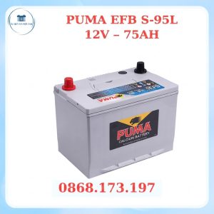 ẮC QUY PUMA 12V – 75AH EFB S-95L (130D26L)