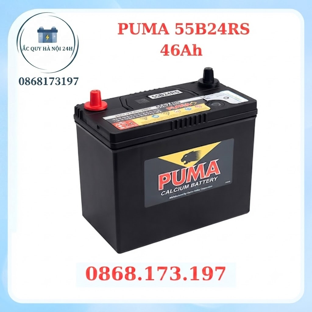 Ắc quy Puma 46Ah 55B24RS